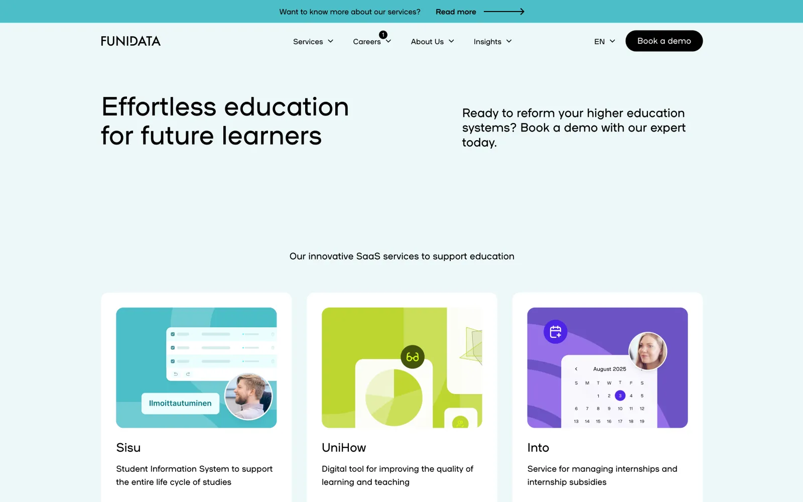 Funidata website
